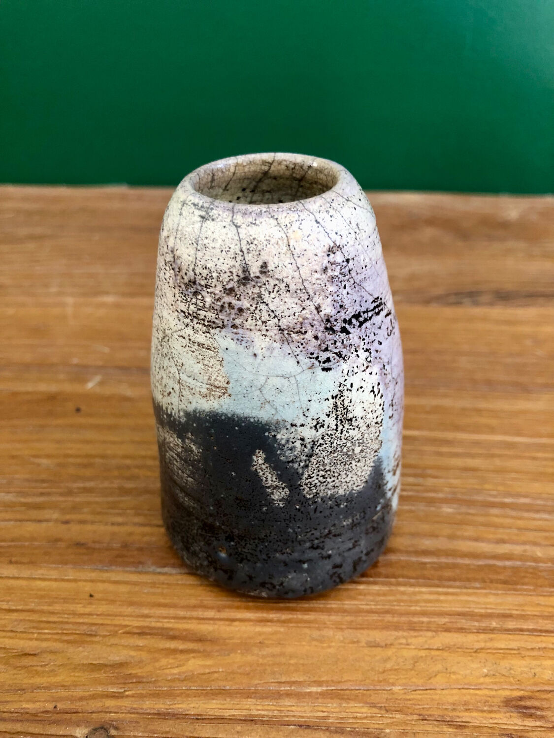 Small raku vase
