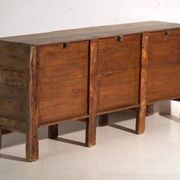 Antique three-door pine wood sideboard – China, circa 1900