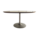 Table ovale vintage pied tulipe Georges Frydman pour EFA 1970