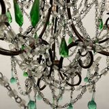 Lustre Macaroni Vert Murano Années 1950