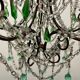 Green Murano Macaroni Chandelier 1950’s