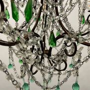 Green Murano Macaroni Chandelier 1950’s