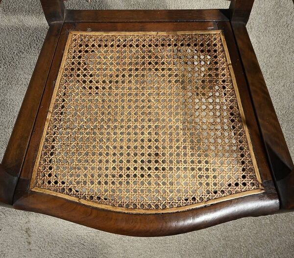 Fauteuil de Coiffeur en Hêtre massif, style Louis-Philippe – Début XXe