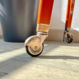 Vintage Formica trolley on wheels from the 1960s