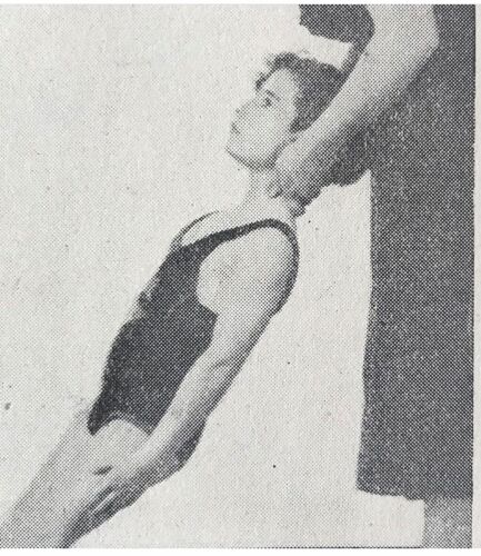 Planche originale de 1938 sur la gymnastique