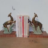 Art Deco doe bookends