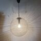 Large Limburg Glashütte hanging lamp globe 1970s Germany