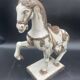 Large pair of crackled ceramic horses – China 20th century