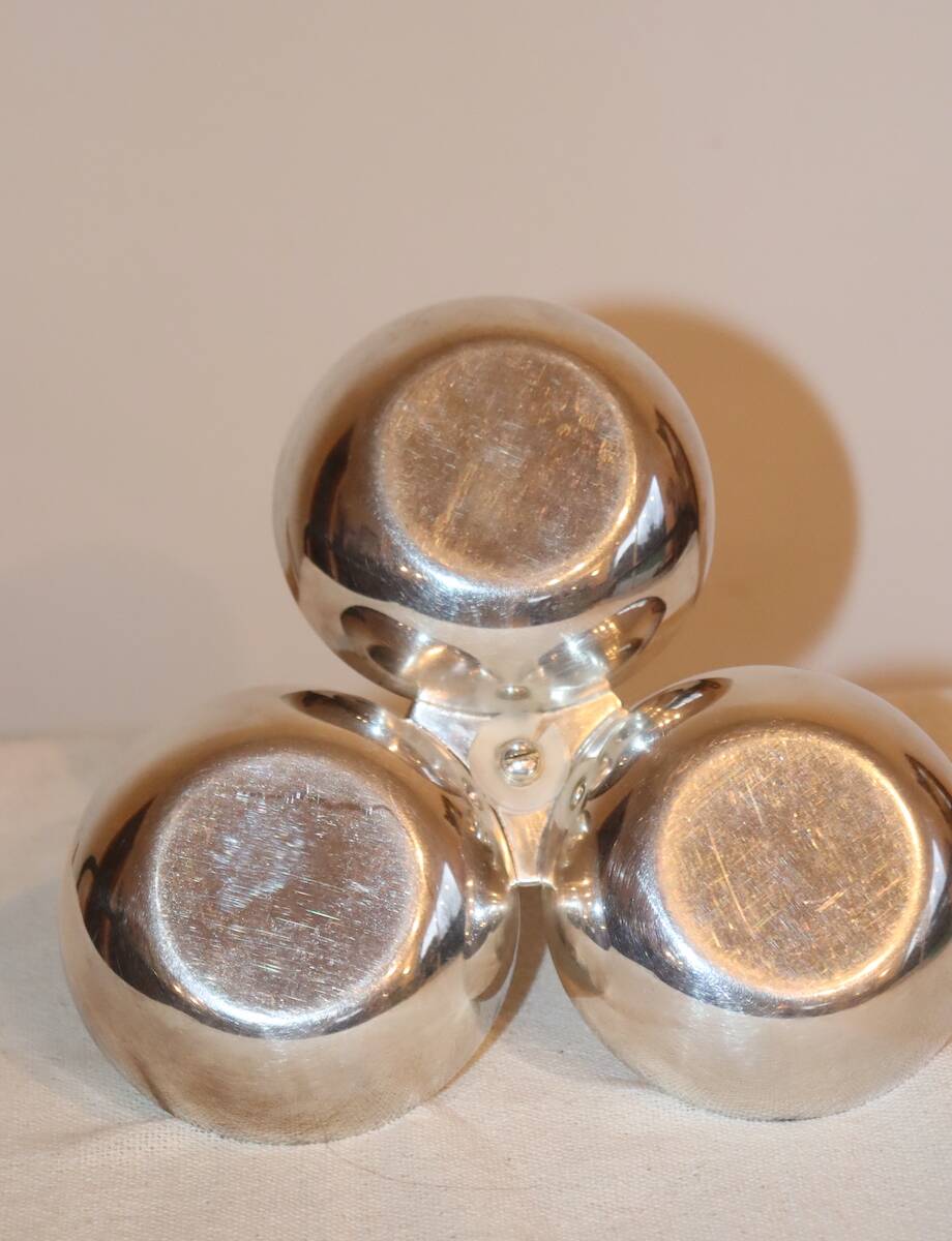 Silver-plated metal charm