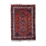Antique tribal rug 320x220 cm wool oriental hand made carpet red, brown, blue
