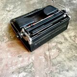 Olympia typewriter in black metal