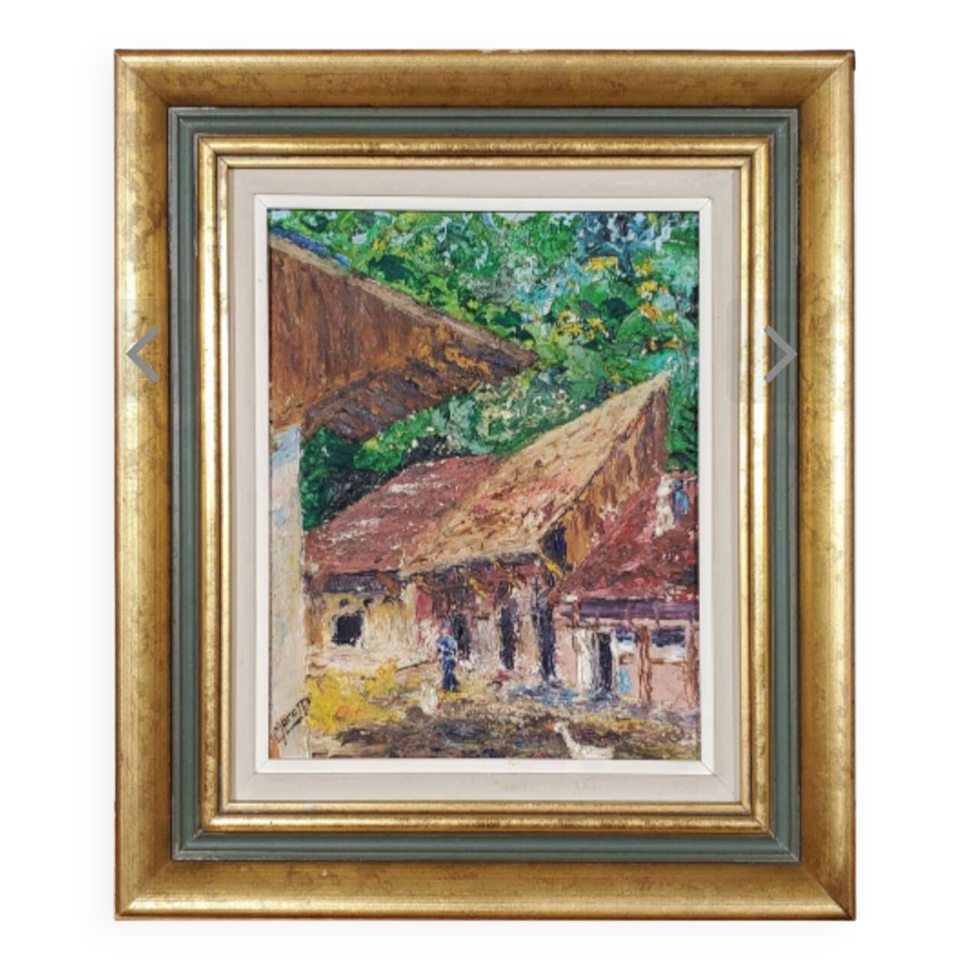 Painting, Village, Luigi Moretti