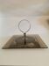 Vintage metal and smoked glass display tray