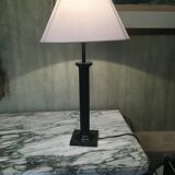 BLACK LAQUEE STRIEE COLUMN LAMP