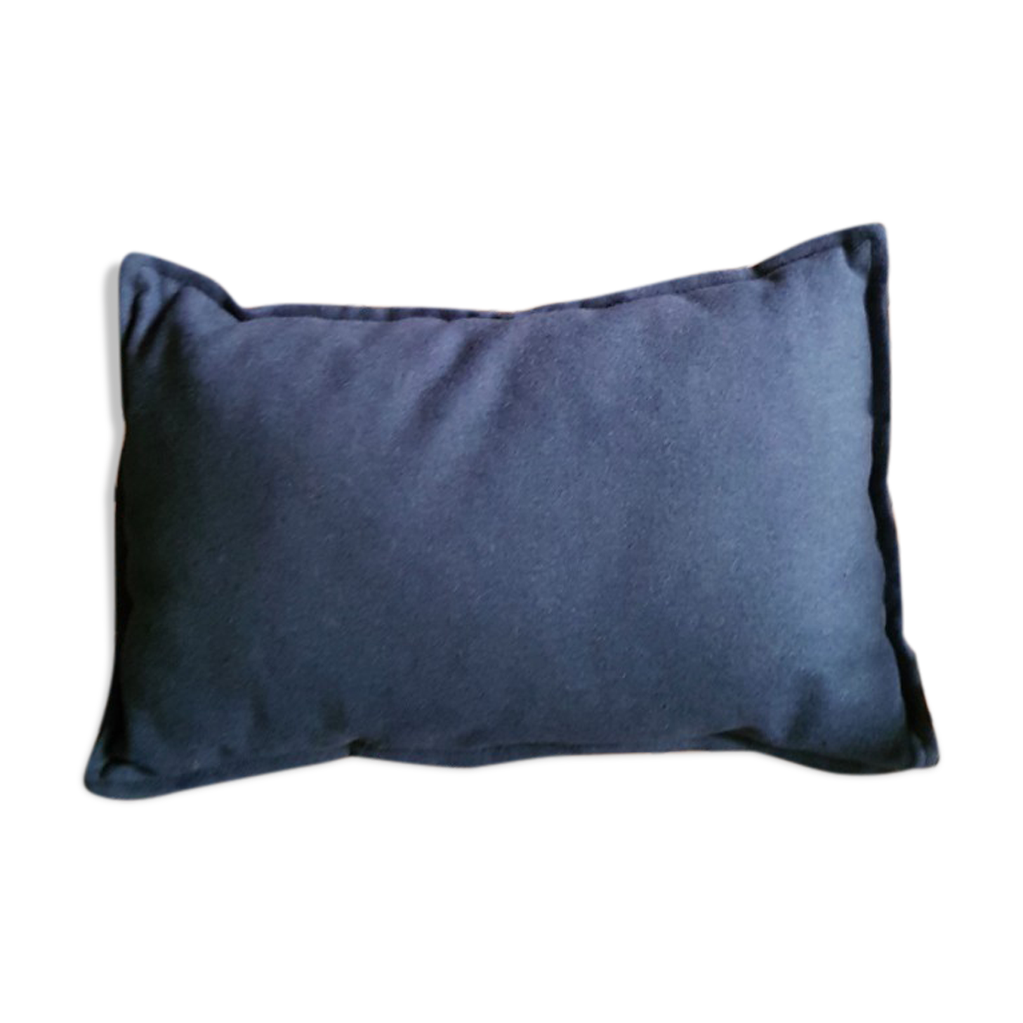 blue rectangular cushion