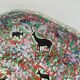 Decorative plate in glazed ceramic plaster? Prehistoric hunting décor