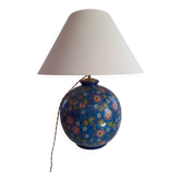 Lampe à poser de forme boule e émaux de Lorraine