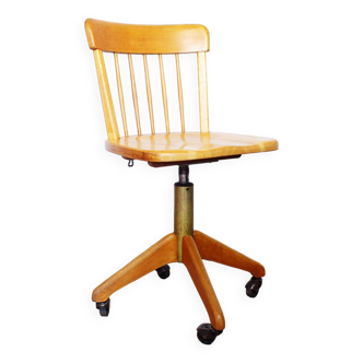 Stoll Giroflex wooden office chair