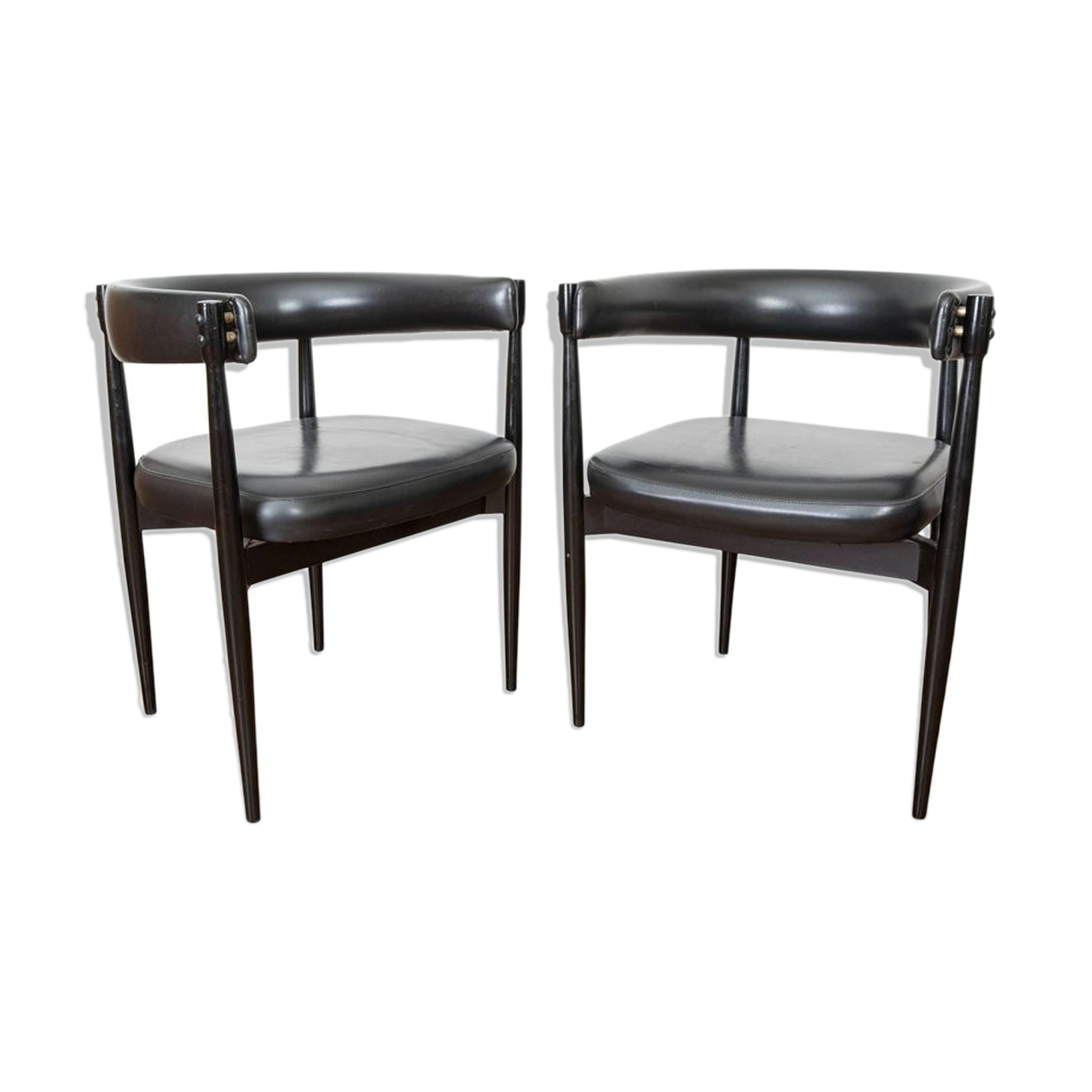 Paire de chaises italiennes Fratelli Reguitti