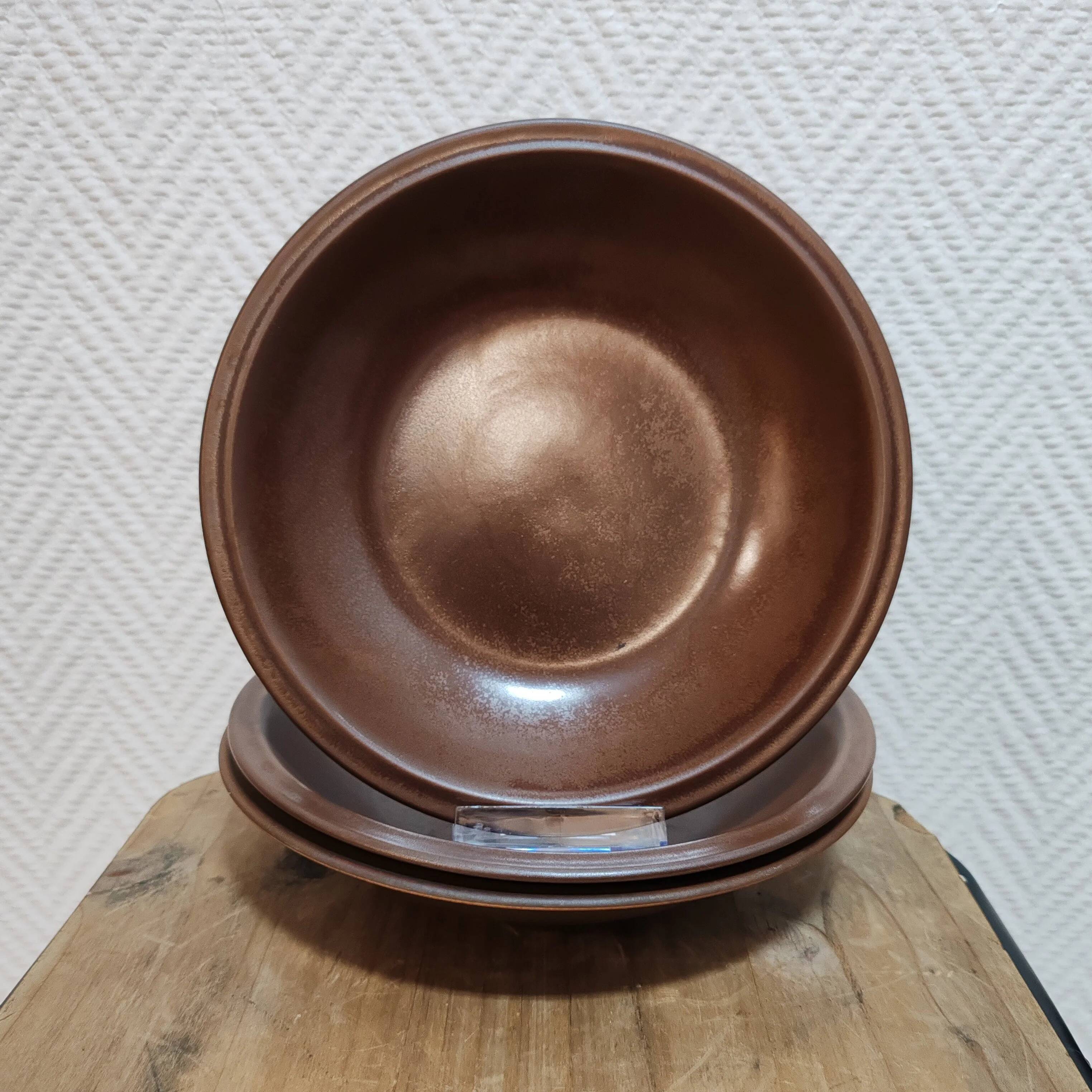 Stoneware soup plate