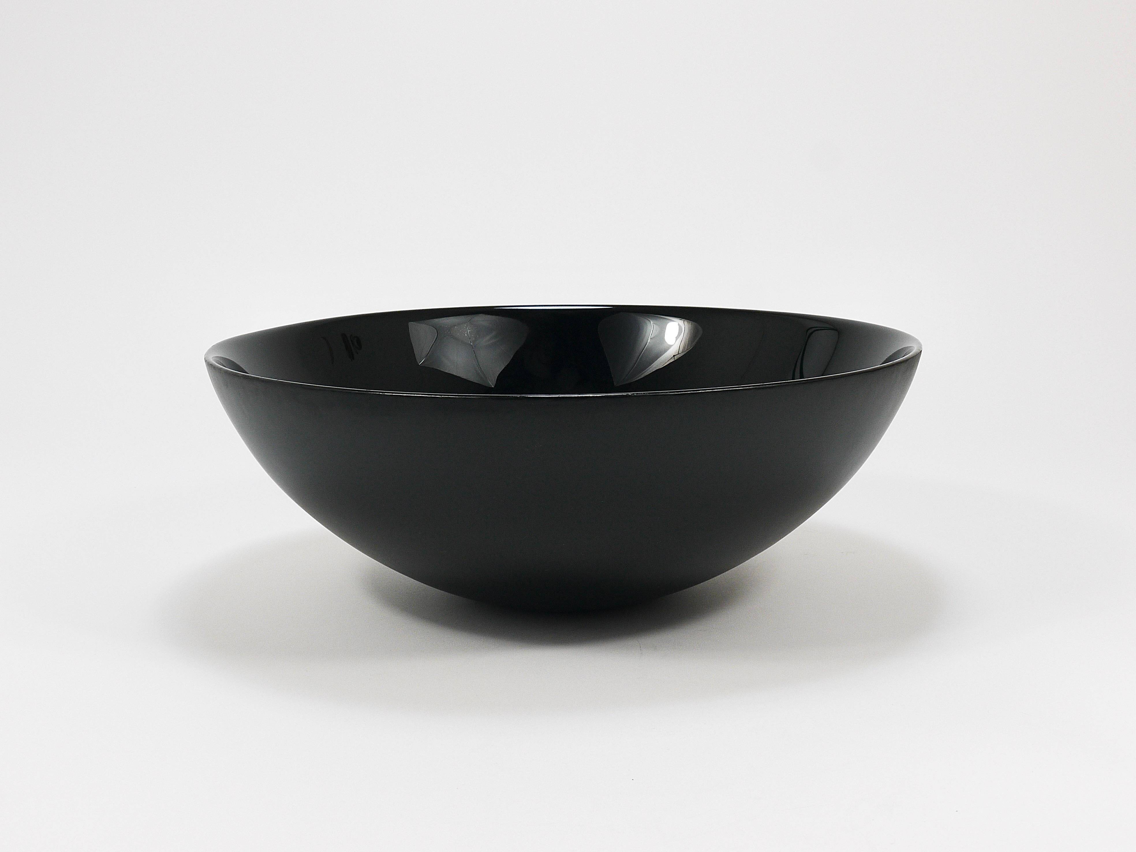 Grand Bol Centre Noir Riedel x Mesa Design, Post-Modernism Italy, 1980