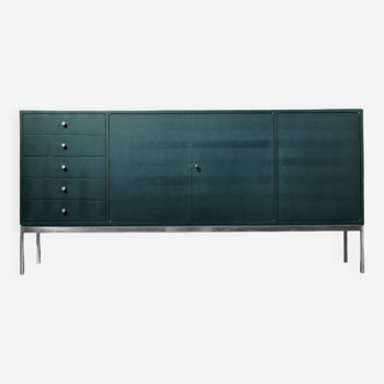 Buffet Mid-Century Moderne Haute Turquoise avec Tiroirs, Allemagne, 1970s