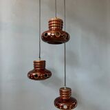 Ceramic pendant lamp West Germany Cascade