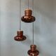 Ceramic pendant lamp West Germany Cascade