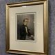 Swiss school 19th (1856): Portrait In Watercolor On Parchment Paper