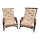 Pair of vintage wicker armchairs