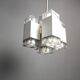 Vintage italian cubic chandelier by Gaetano Sciolari, 1970s