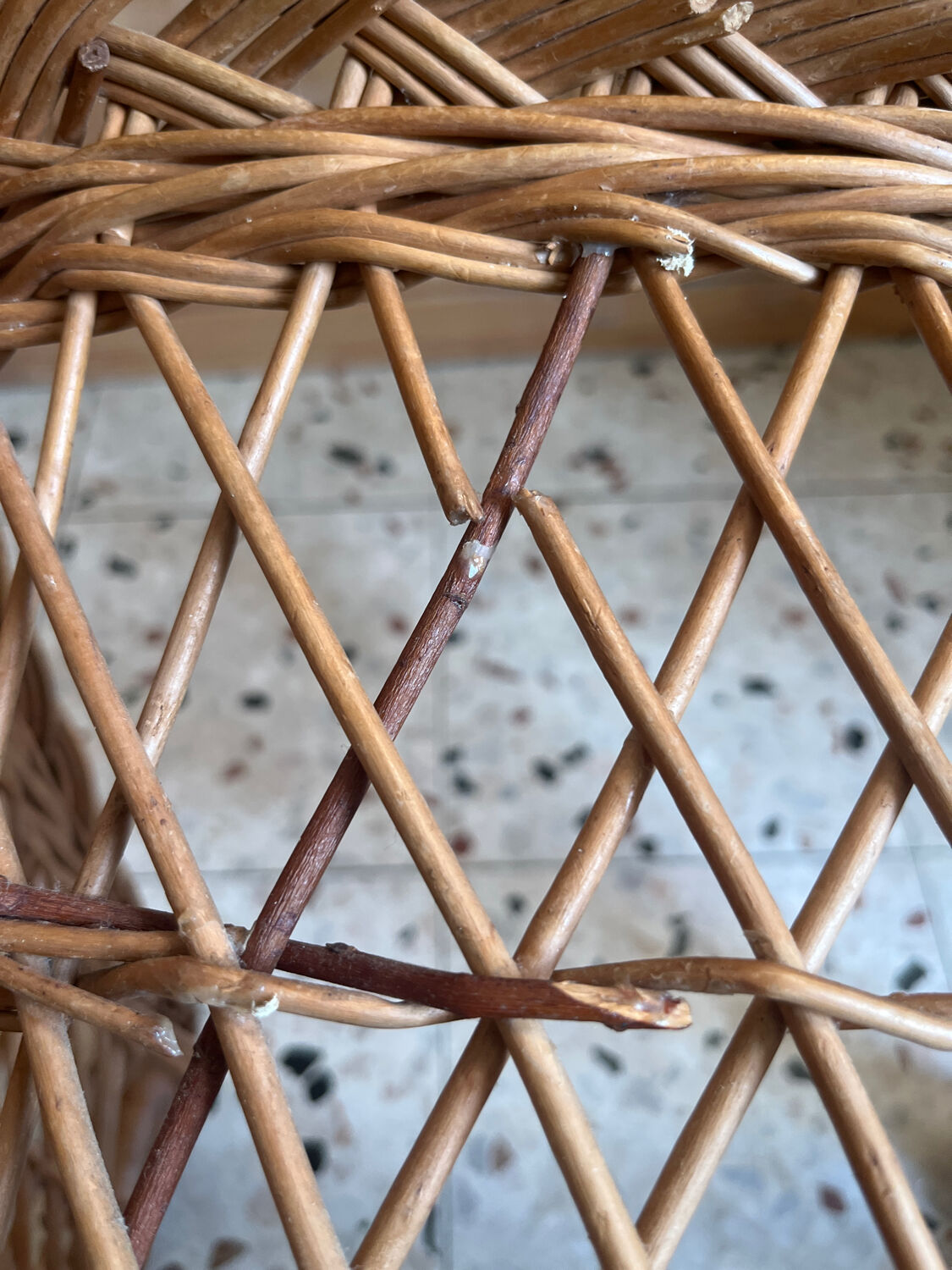 Child's wicker armchair