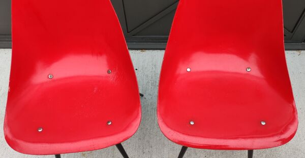 Paire de chaises design années 1950