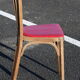 8 chairs Baumann No. 12 red beech skai way