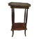 Mahogany side table with marble and bronze in Louis XV style.