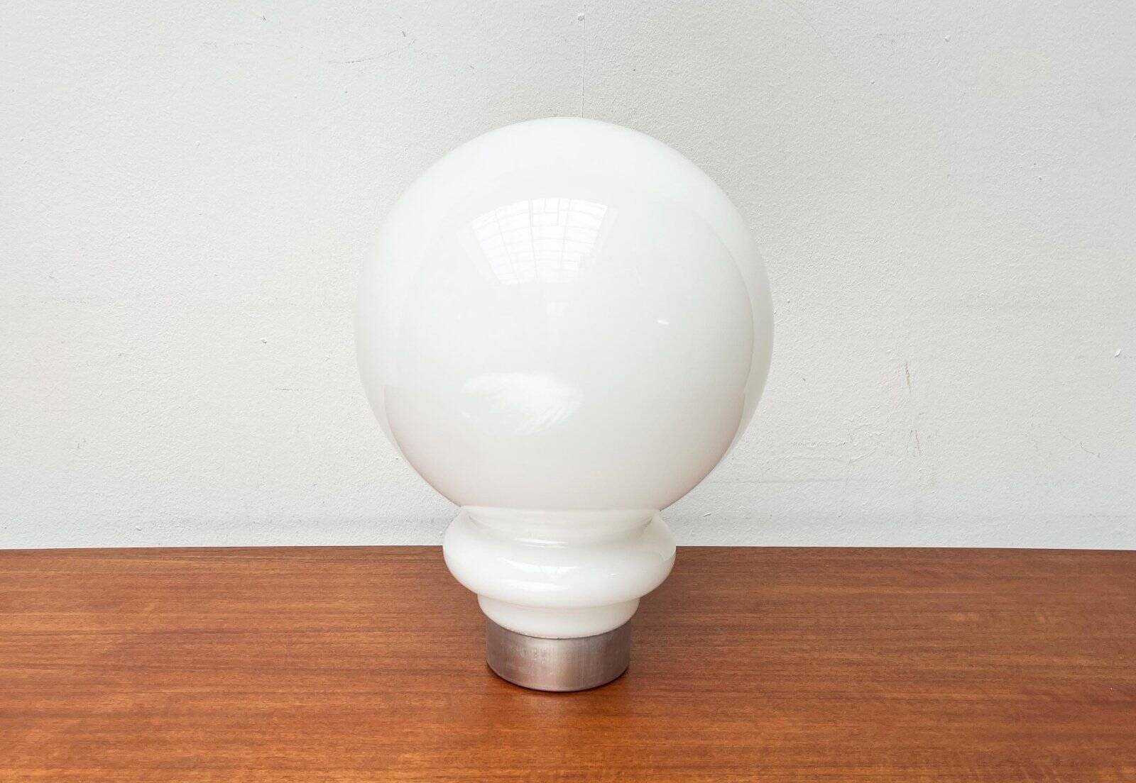 Italian replacement glass for mid-century space age spy lamp by Mazzega, 1960s.