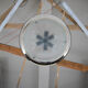 Bauhaus functionalist nickel chandelier UFO, 1930s, restored