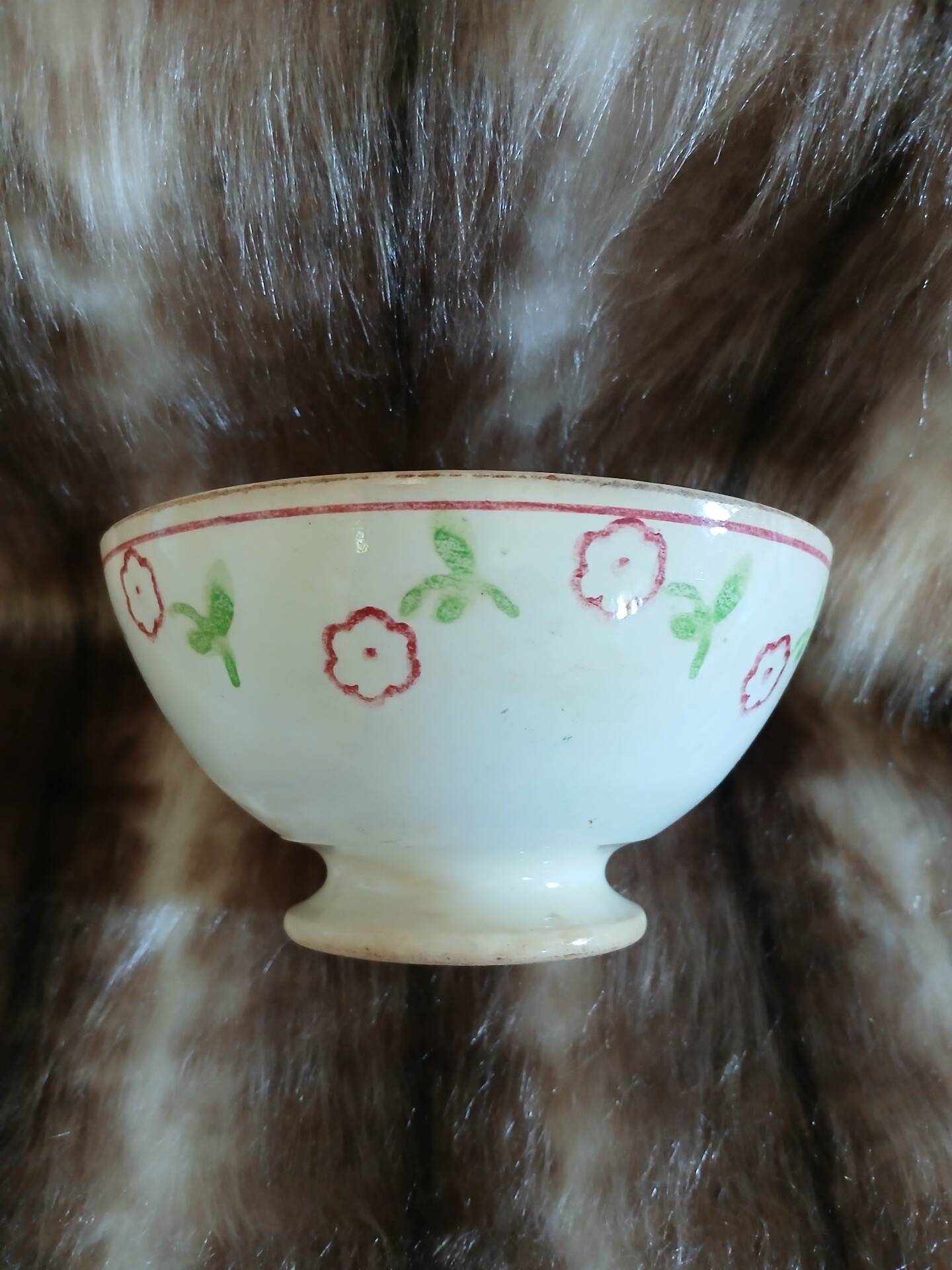 Small antique Digoin bowl