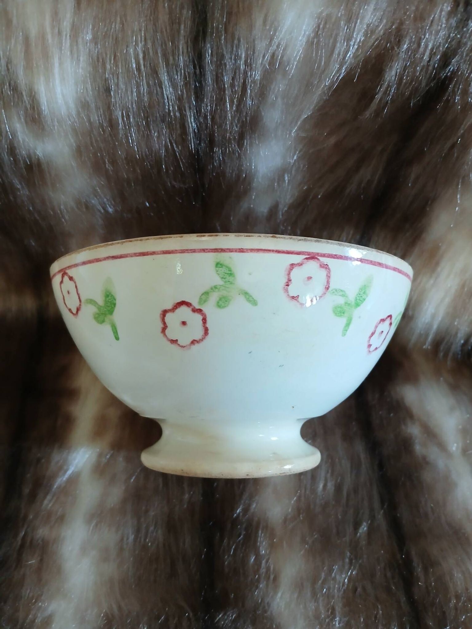 Small antique Digoin bowl