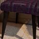Tabouret repose pied bois restauration tapissière XX meuble d'appoint