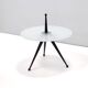 Tripod Beech and Glass Side Table in the Style of Cesare Lacca, Italy, 1980s