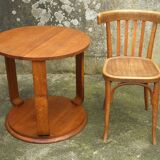 Pedestal table, Art Deco tripod side table