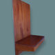 Desk suspended in teak by Poul Cadovius, Denmark, 1960