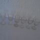 Set de 6 verres anciens dont 2 gravés formes diverses pr