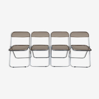 Giancarlo Piretti for Castelli , suite of 4 folding chairs design