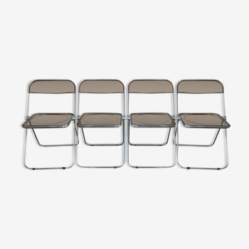 4 chaises pliantes de Giancarlo Piretti pour Castelli