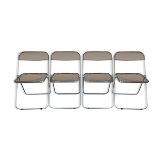 4 chaises pliantes de Giancarlo Piretti pour Castelli