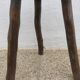 Brutalist stool in solid wood