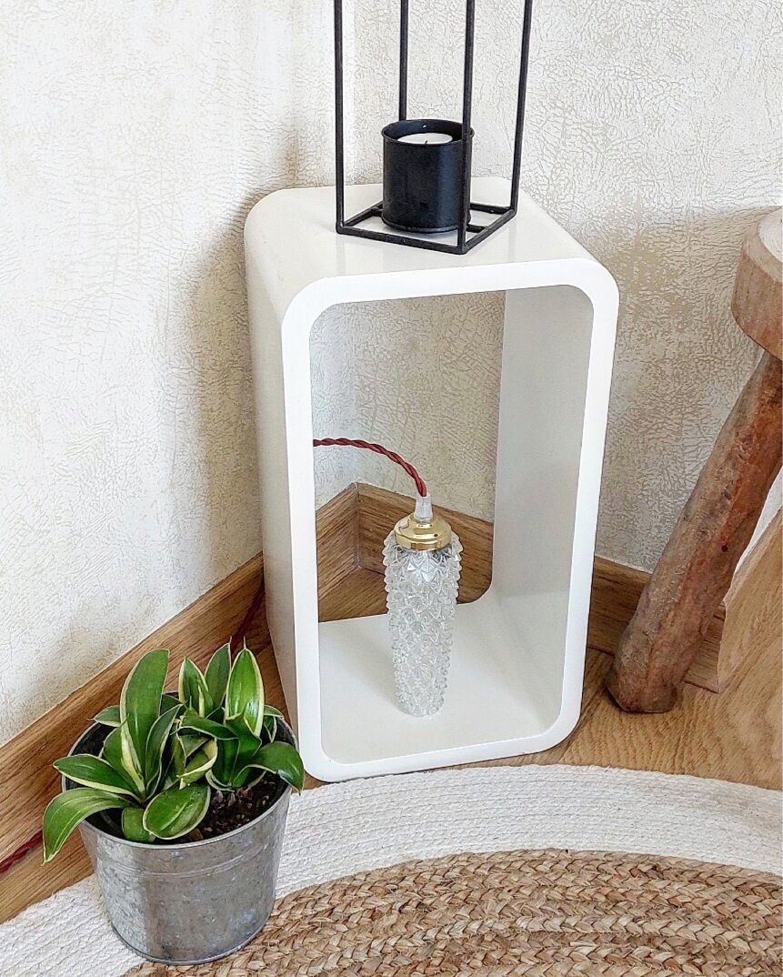 Vintage tube ball driver chiseled glass