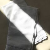 Duo of openwork linen pillowcases